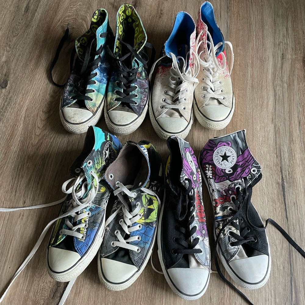 *Discontinued* lot of 4 converse DC comics x journeys sneakers